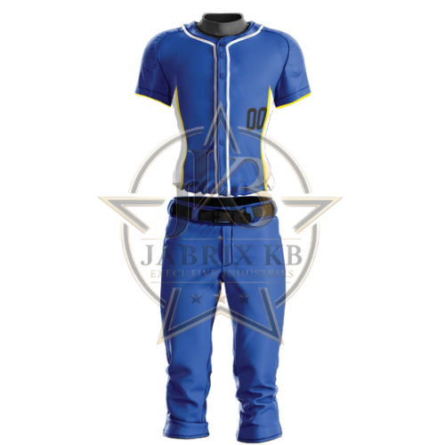 Royal Blue & Yellow Baseball Uniform Set | Custom Jersey