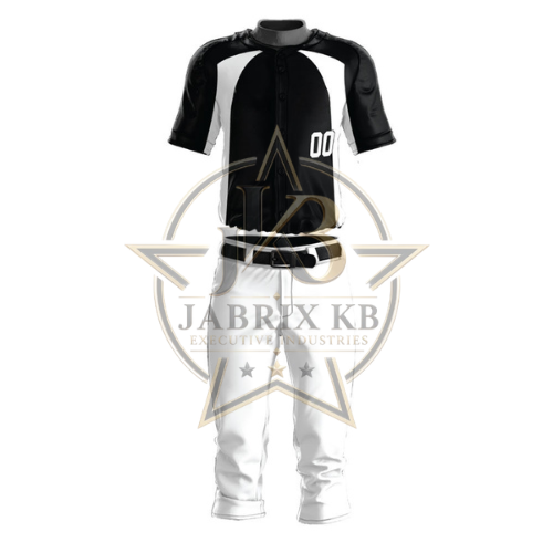Black & White Baseball Uniform Set | Custom Jersey