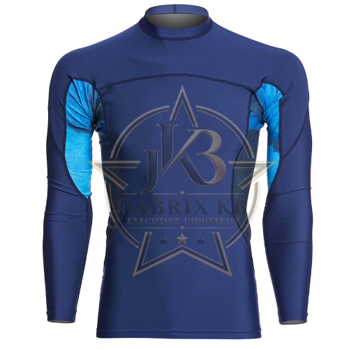 Men's Navy Blue Long Sleeve Rash Guard
