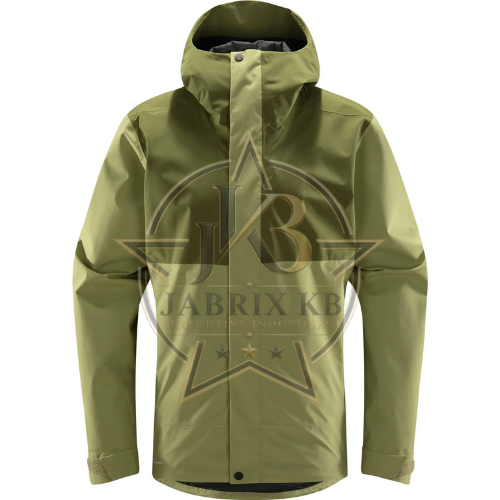 Olive Green Rain Jacket – Men's Hooded Shell Jacket