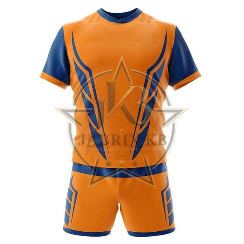 Men's Rugby Uniform Set – Orange & Navy
