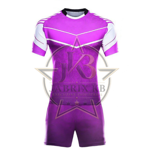 Men's Rugby Uniform Set – Purple & White